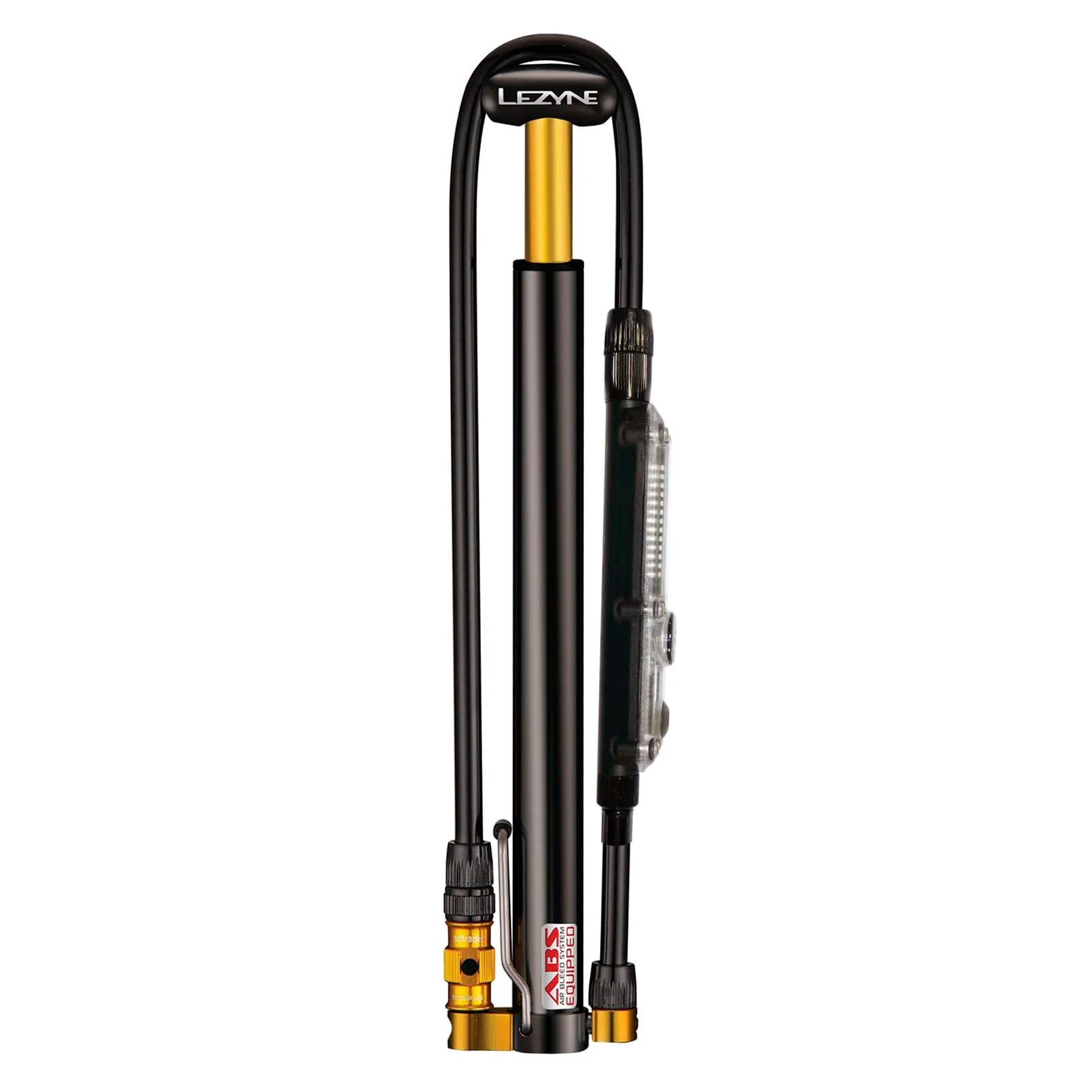 LEZYNE Micro Floor Drive Digital HPG High Pressure Bicycle Pump w/Digital Gauge - CNC Aluminum Bike Pump with Foot Peg, Presta/S