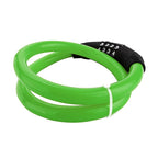 Sanwo Security Bike Lock Resettable Combination Cable Lock For Bicycle (Green)