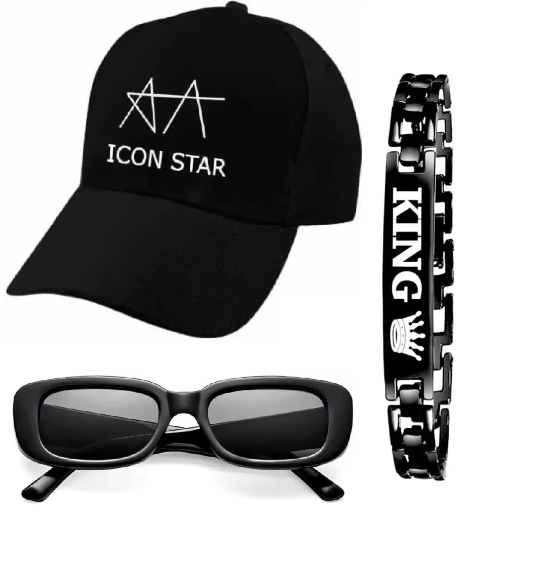 Selloria Stylish Combo For Boys And Girl Baseball Cap, Sunglass And Watch And Outdoor Multicolour