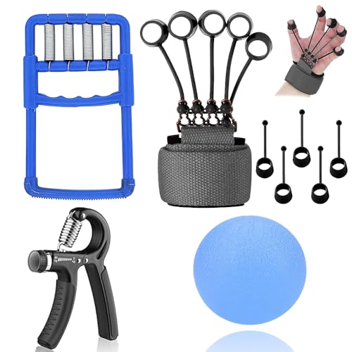 Mcp Healthcare Pack Of 4 Fitness Combo: Hand Grip, Finger Exerciser, Gel Ball, And Accessory Kit Transform Your Fitness Routine