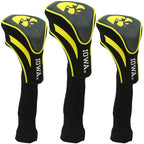 Team Golf Ncaa Iowa Hawkeyes Contour Golf Club Headcovers (3 Count) Numbered 1, 3, & X, Fits Oversized Drivers, Utility, Rescue