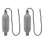 Extreme Max 3006.7444 Boattector Inflatable Fender Value 2-Pack - 4.5'' X 16'', Gray