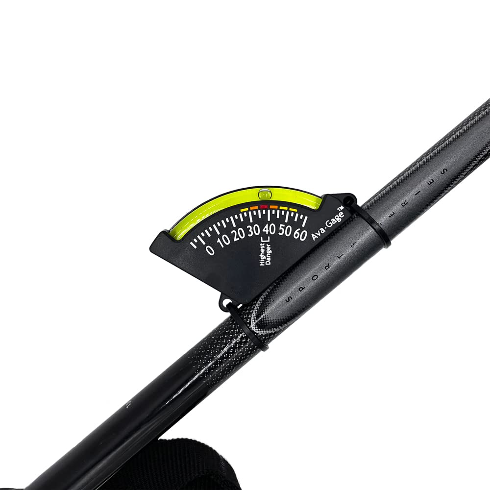 Sun Company Avagage - Avalanche Danger Indicator | Skiing And Snowboarding Slope Meter | Trail Inclinometer