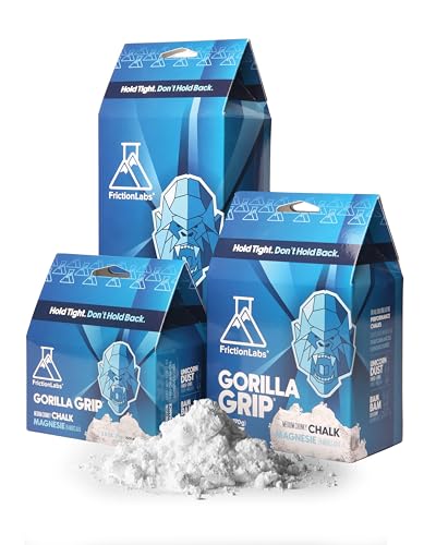 Friction Labs Gorilla Grip 6Oz - Chunky Texture - The New Standard In Chalk For Rock Climbing, Crossfit, And Powerlifting, Now W