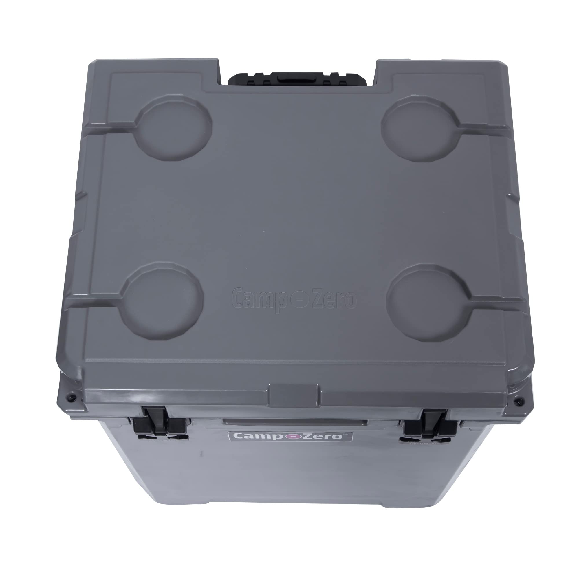 Camp-Zero 52 Quart Wheeled Cooler/Ice Chest With Extendable Handle & Oversized Flat-Free Easy-Roll Wheels  For Camping Trips, Be