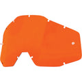 100% Goggle Replacement Lens - Racecraft 1, Accuri 1, Strata 1 Compatible (Anti-Fog-Orange)