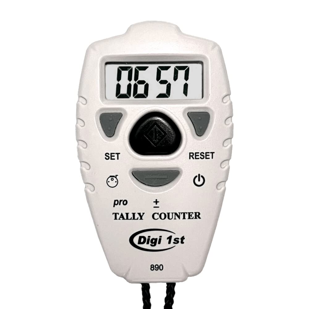Digi 1St Tc-890 Digital Tally Counter, Electronic Up Down Clicker Counter, Add/Subtract People Counter, Handheld Pitch Counter F