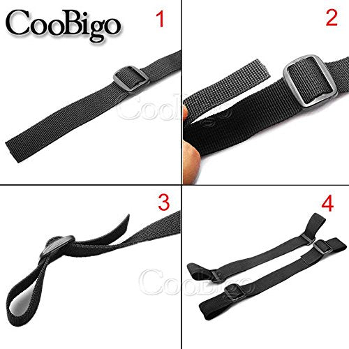 2 Pack Hoverboard Seat Attachment Straps, Strong Hoverboard Kart Hoverkart Replacement Straps 1'' Width, Tri-Glide Buckle Adjust