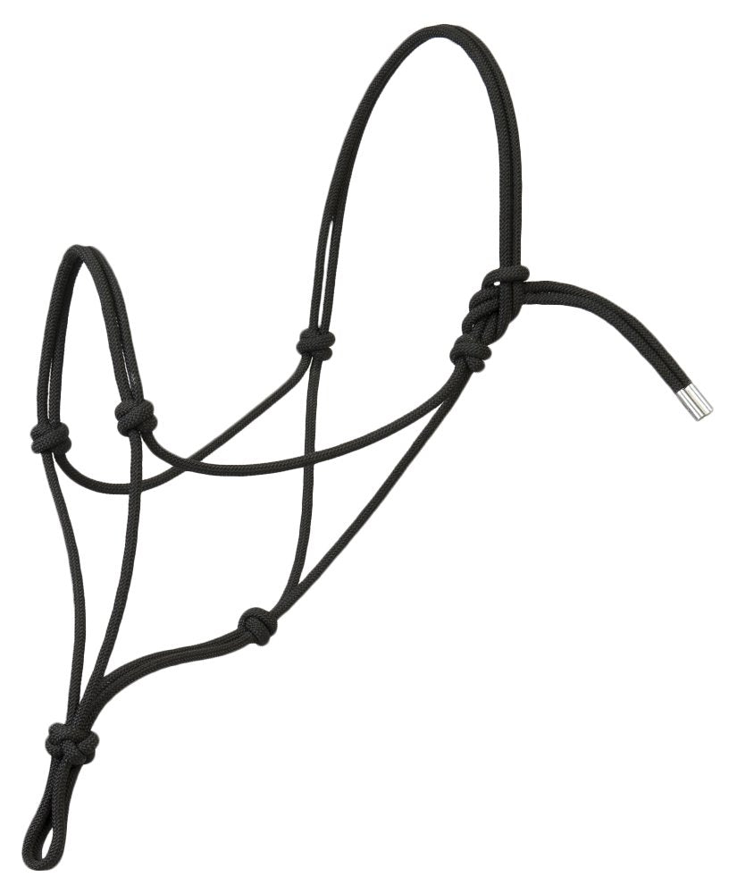 Weaver Leather Silvertip No. 95 Rope Halter Black, Large