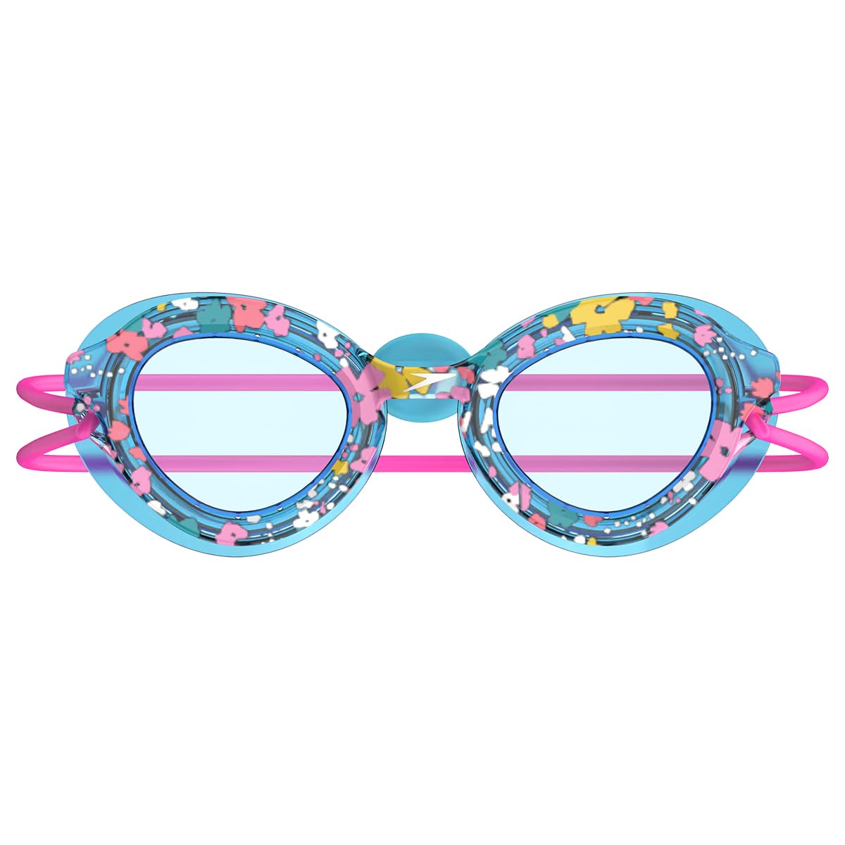 Speedo Unisex-Child Swim Goggles Sunny G Ages 3-8, Bachelor Button Multi Ditsy/Celeste