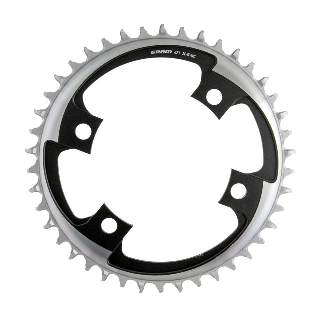 Sram 42 Tooth 107Mm Bcd X 4-Bolt 1X12-Speed X-Sync Chainring, Polar Gray