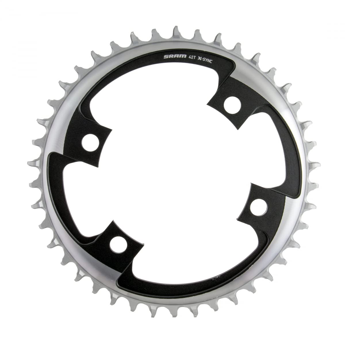Sram 42 Tooth 107Mm Bcd X 4-Bolt 1X12-Speed X-Sync Chainring, Polar Gray