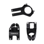 Tianeraus Bike Stem 45Mm Short Bicycle Stem Handlebar Riser Extender For Road Bike, Mountain Bike, Mtb, Bmx, Cycling (Black)