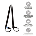 Yogaer Yoga Mat Carrier Strap, Adjustable Thick Straps Sling For Carrying Large Mats, Stretching Band