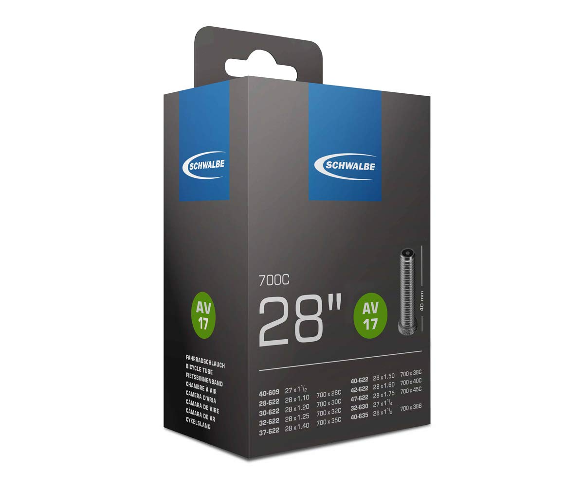 Schwalbe Bicycle Tube With 40Mm Sclaverand Valve, 28 X 1-1.75-Inch