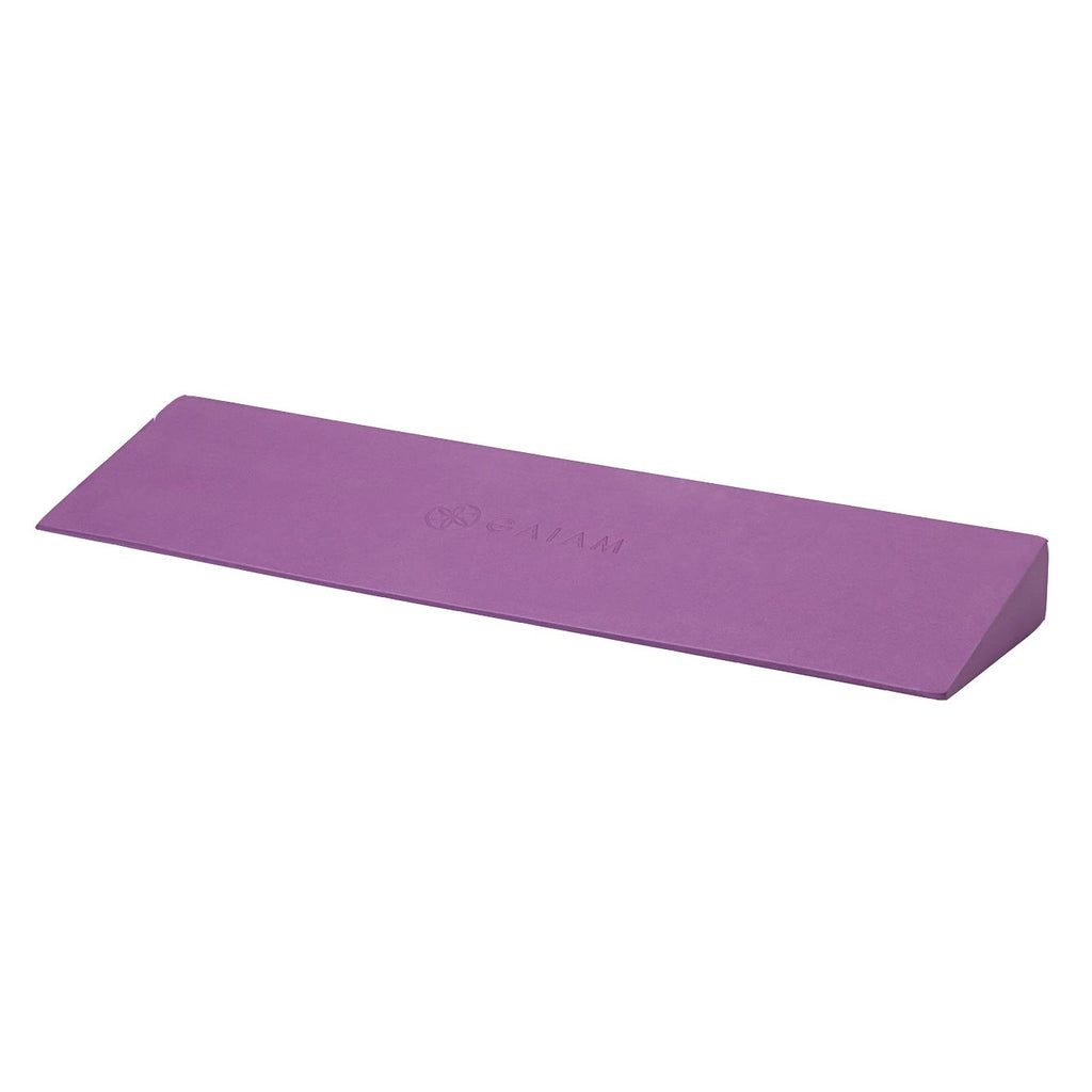 Gaiam Yoga Block Wedge - Lightweight Eva Foam - Yoga Wedge For Wrist And Lower Back Support - Slant Board For Comfortable Yoga P