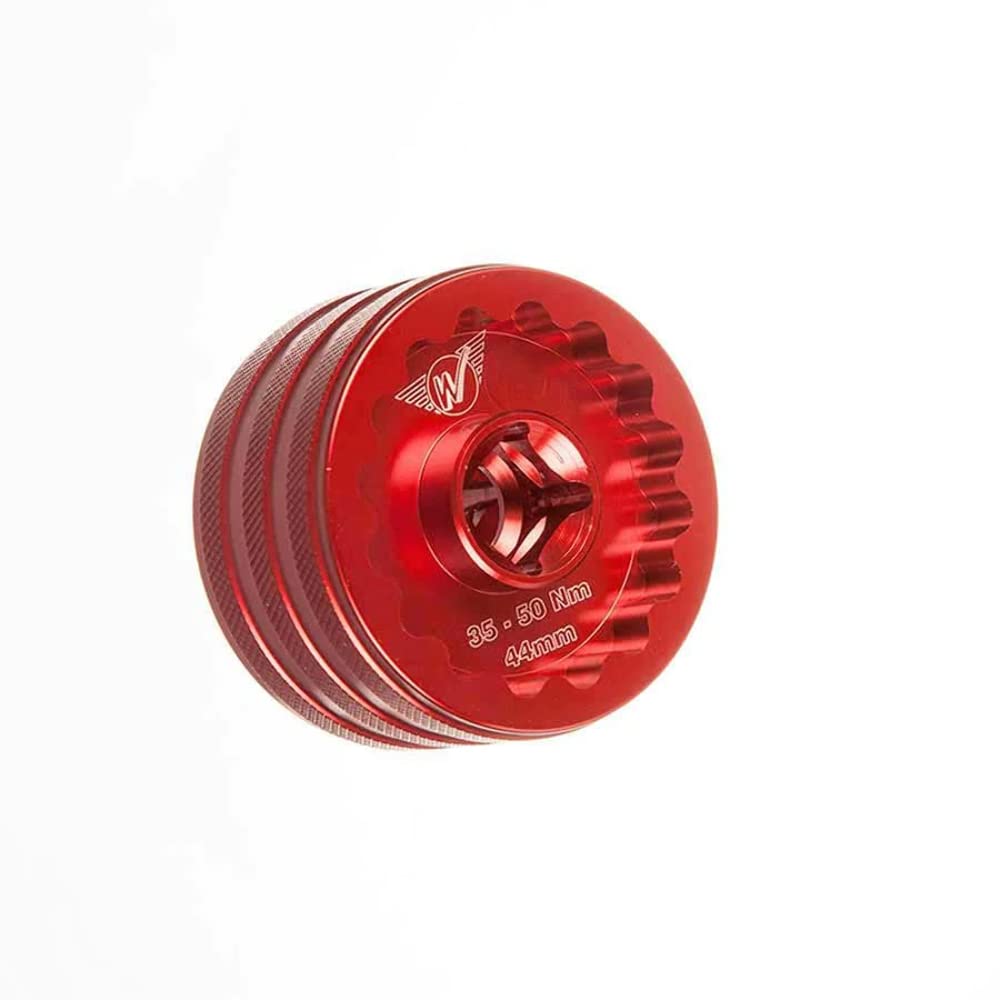 Wheels Mfg Double Sided Bottom Bracket Socket Red, 16X48.5Mm/16X44Mm