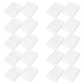 Mallofusa 10 Pack Colorful Sports Basketball Football Absorbent Wristband Party Outdoor Activity (White)