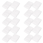 Mallofusa 10 Pack Colorful Sports Basketball Football Absorbent Wristband Party Outdoor Activity (White)