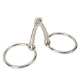 Iron O Ring Snaffle Bit Hollow Jointed Mouth for Equestrian Supplies