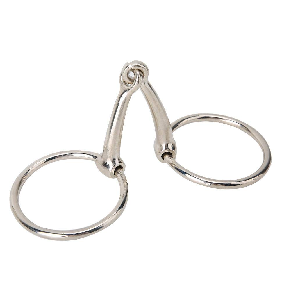 Iron O Ring Snaffle Bit Hollow Jointed Mouth for Equestrian Supplies