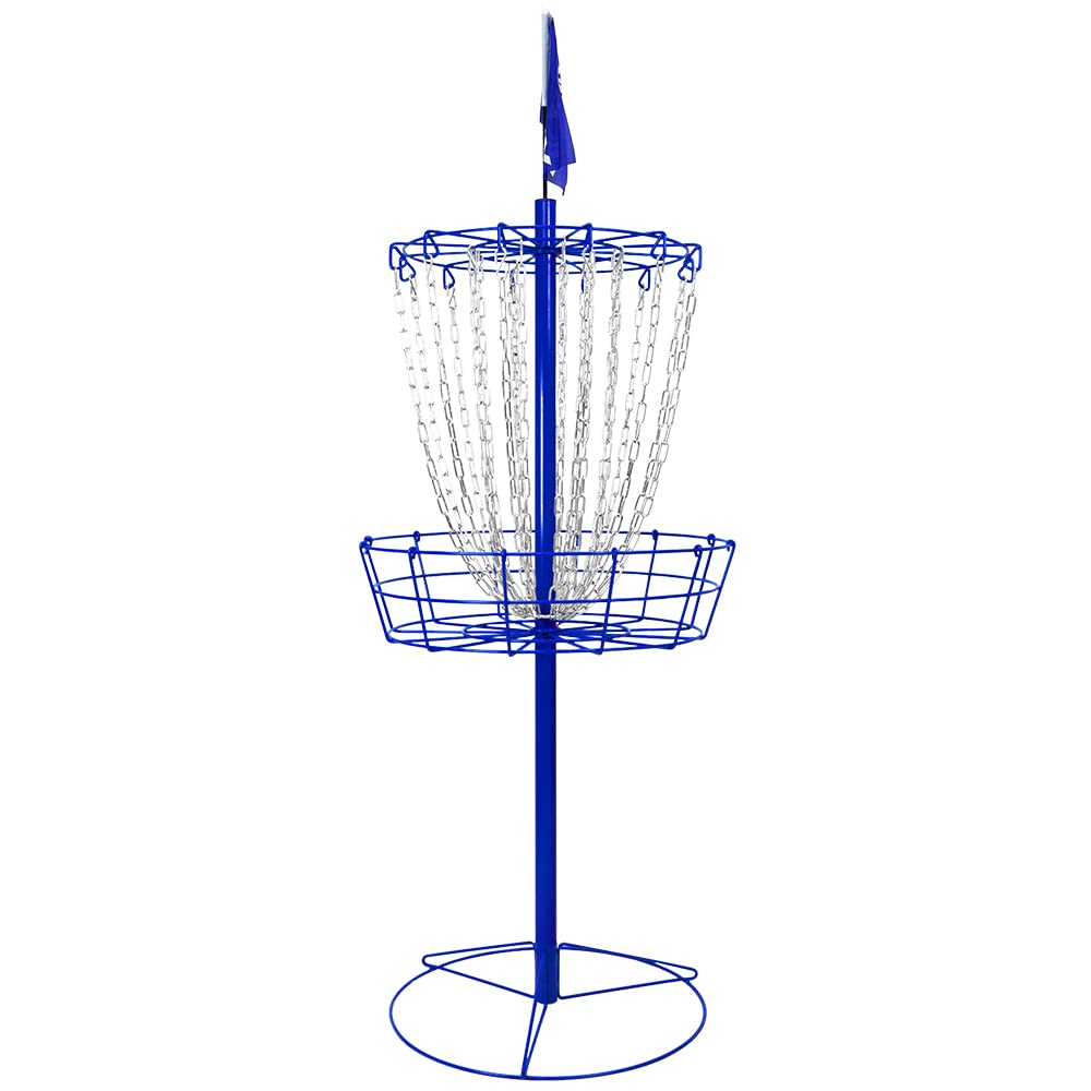 Remix Double Chain Practice Basket For Disc Golf - Royal Blue
