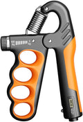 Exxelo (  ) Adjustable Hand Grip Strengthener (5100KG) with Counter | Ergonomic Forearm Trainer for Musicians, Athletes, Fitnes