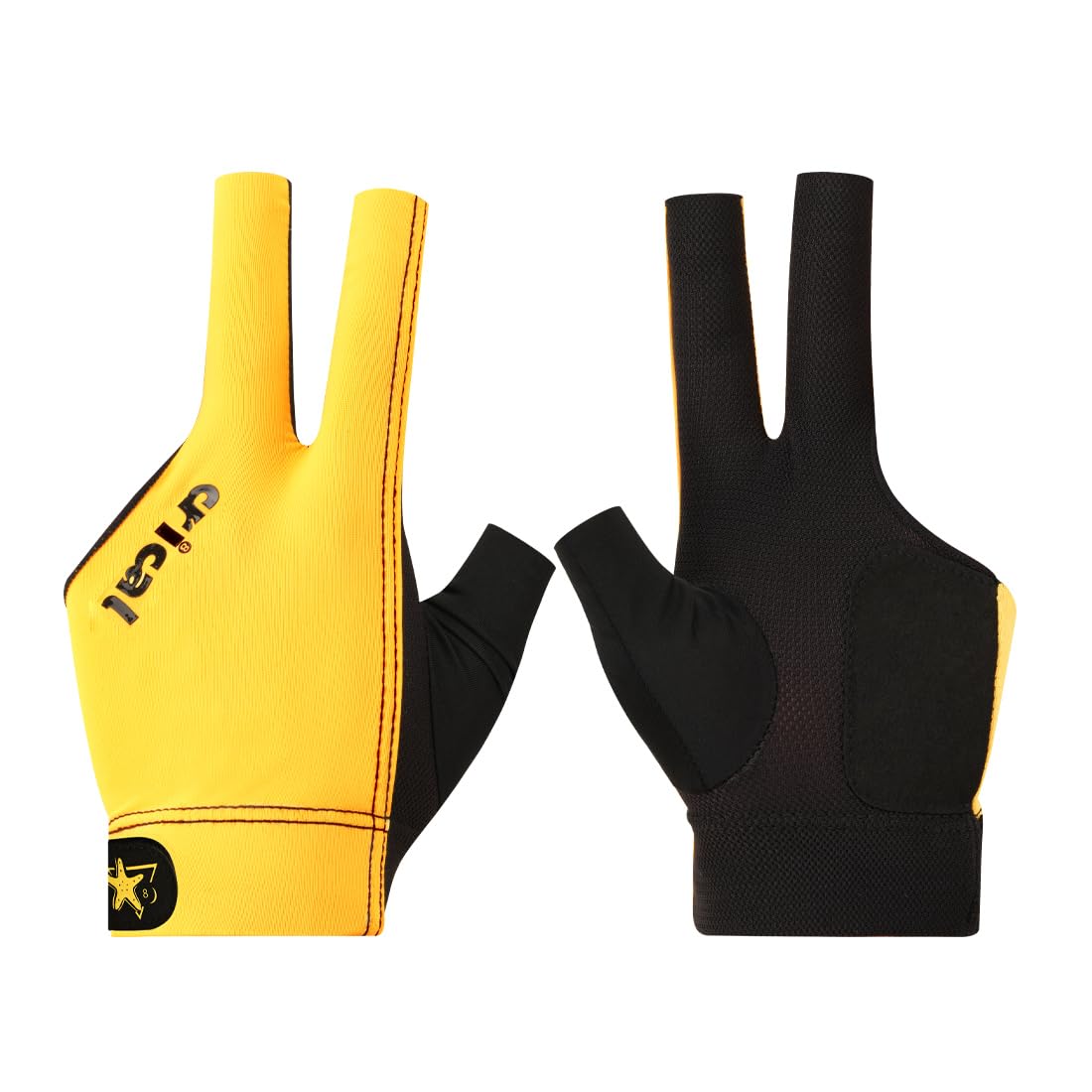 CRICAL Professional Billiard Glove for Pool, 3-Finger Design with Thick Lycra & Non-Slip Grip for Men and Women, Billiard Cue Ac