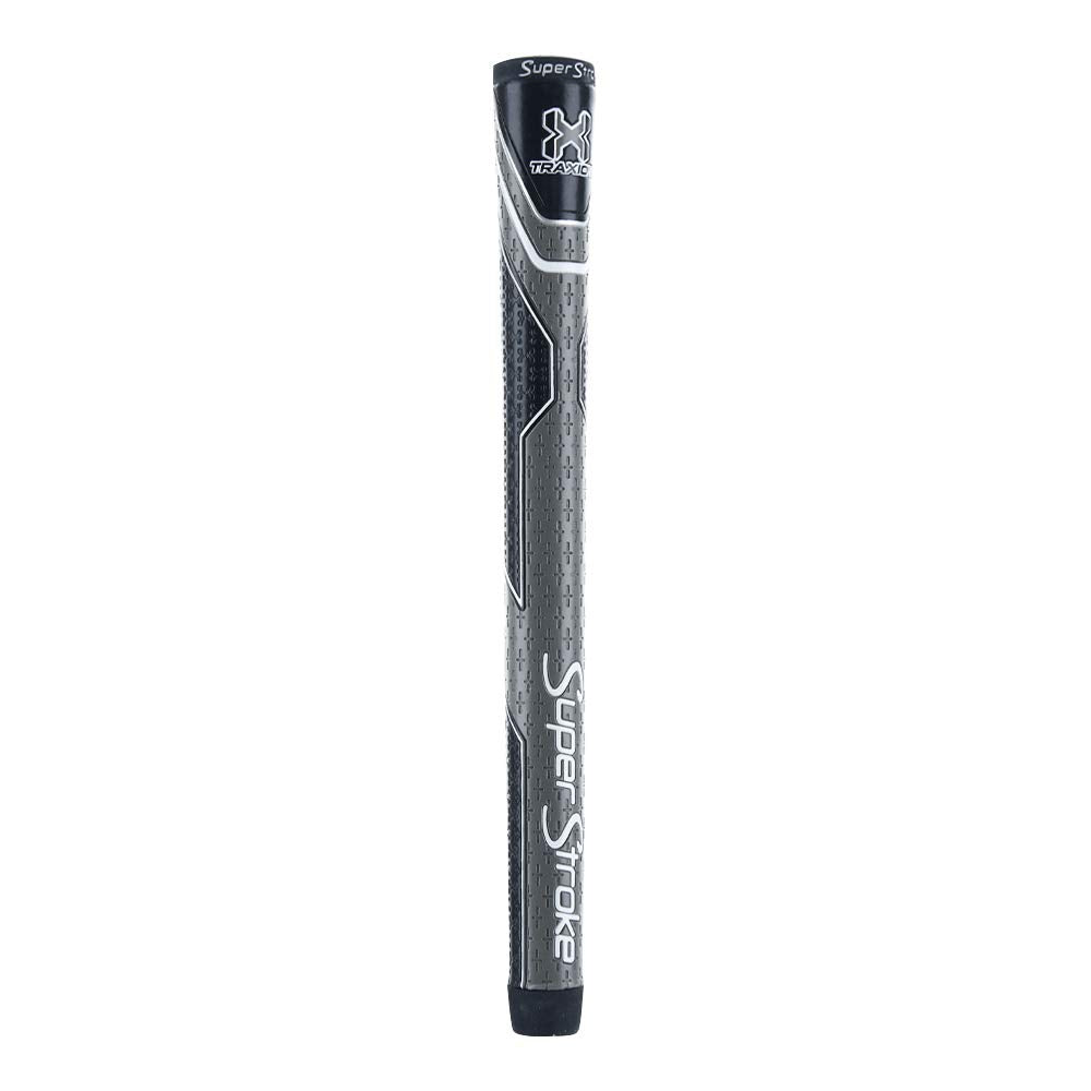 Superstroke Traxion Tour Golf Club Grip, Black/Gray (Oversize) | Advanced Surface Texture That Improves Feedback And Tack | Extr