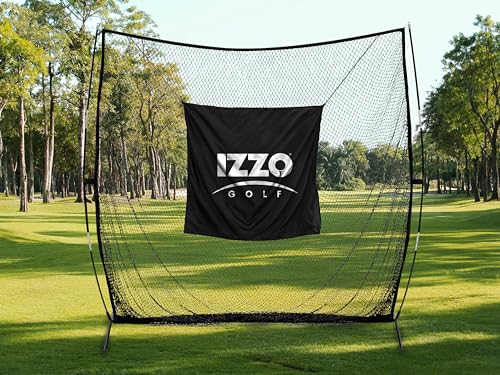 Izzo Titan 7Ft X 7Ft Golf Practice Hitting Net - Golf Hitting Net For Your Home Or Backyard,Black