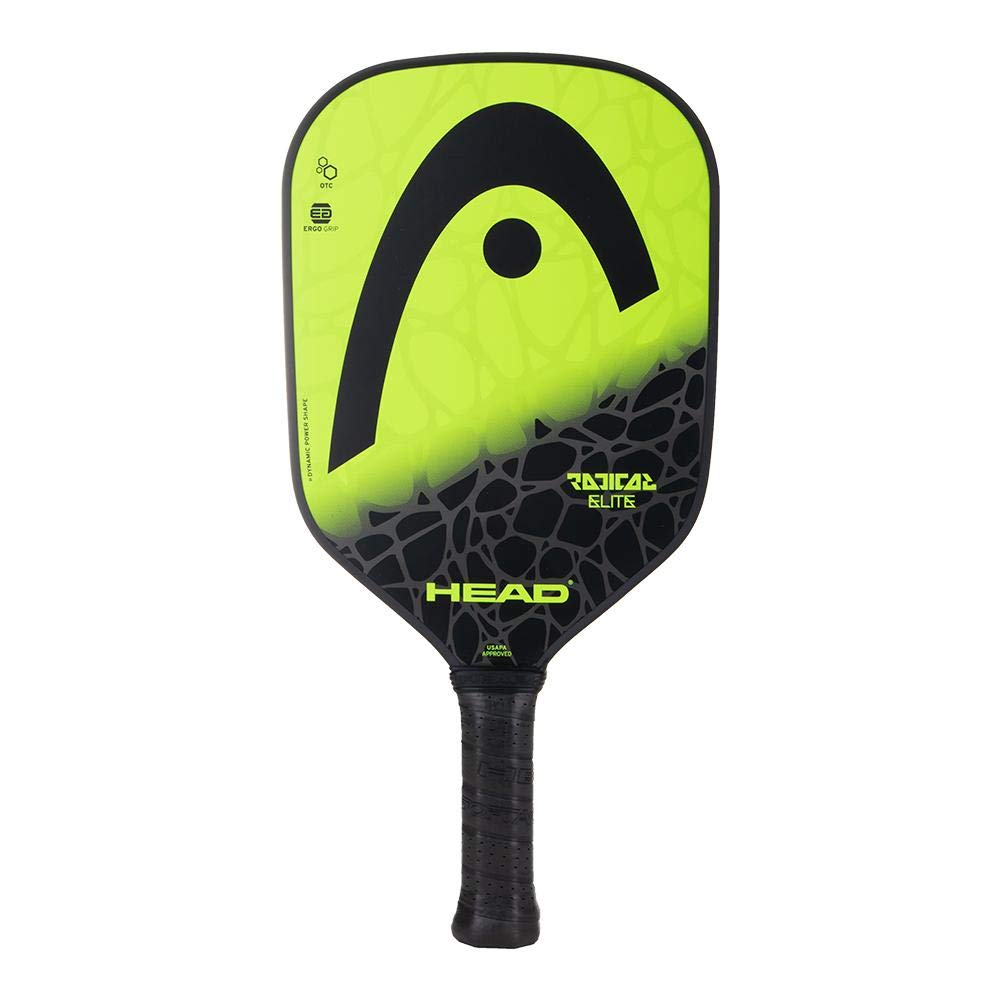 Head Fiberglass Pickleball Paddle - Radical Elite Paddle W Honeycomb Polymer Core & Comfort Grip