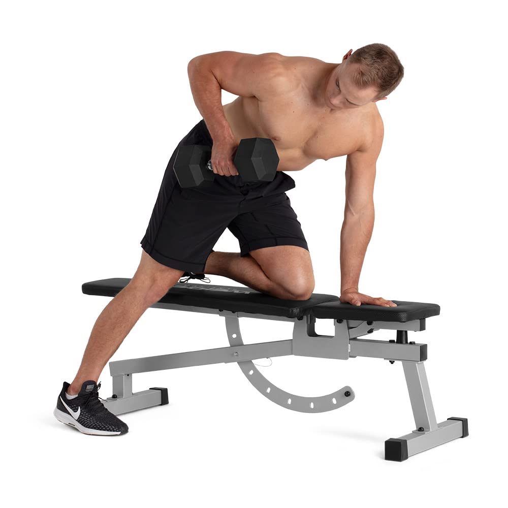 Weider Platinum Adjustable Bench With 16 Position Variations For Dumbbell And Body Weight Exercise