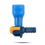 J.Carp On-Off Switch Bite Valve Tube Nozzle Replacement For Hydration Pack Bladder (Blue-90 Degree)