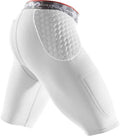 McDavid Mens Compression Shorts, Football Padded Shorts Girdle, 3 HEX Pads, HIPS & Tailbone Protection w/ Cup Pocket