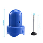 Ziziland 1.5'' Diameter Trampoline Enclosure Pole Cap With Screw Thumb, 8 Pieces, Blue