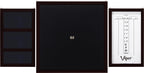 Viper Championship Wood Framed Dartboard Backboard Set, Mahogany Finish Black, 29L X29W X 1H