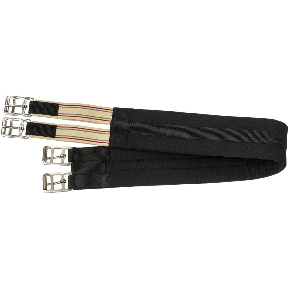 Tough 1 Padded Cotton English Girth, Black, 48-Inch