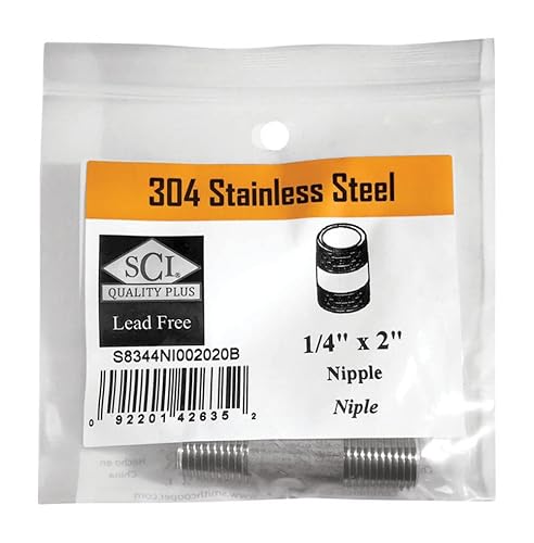 Nipple Ss 1/4'' X 2 '' (Pack Of 1)