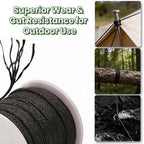 9Km Dwlife Black Kevlar Cord, High Tensile Strength, Flame Resistant, Braided Fishing Line, Wind Chime String, Kite Line, Campin