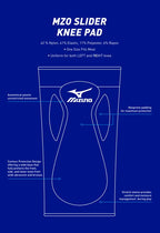 Mizuno Slider Kneepad (Red)