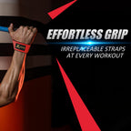 Ihuan Wrist Straps For Weight Lifting - Lifting Straps For Weightlifting  Gym Wrist Wraps With Extra Hand Grips Support For Stre