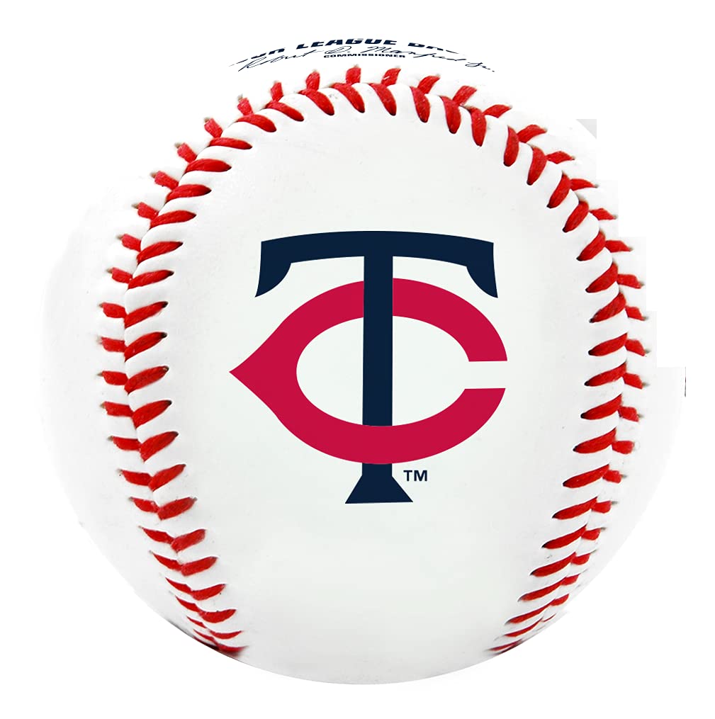 Rawlings Mlb Minnesota Twins Team Logo Baseball, White, 1
