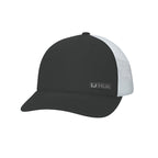 Huk Mens Trucker Hat, Anti-Glare Snapback Fishing Hat For Men, Side Arm - Black, One Size