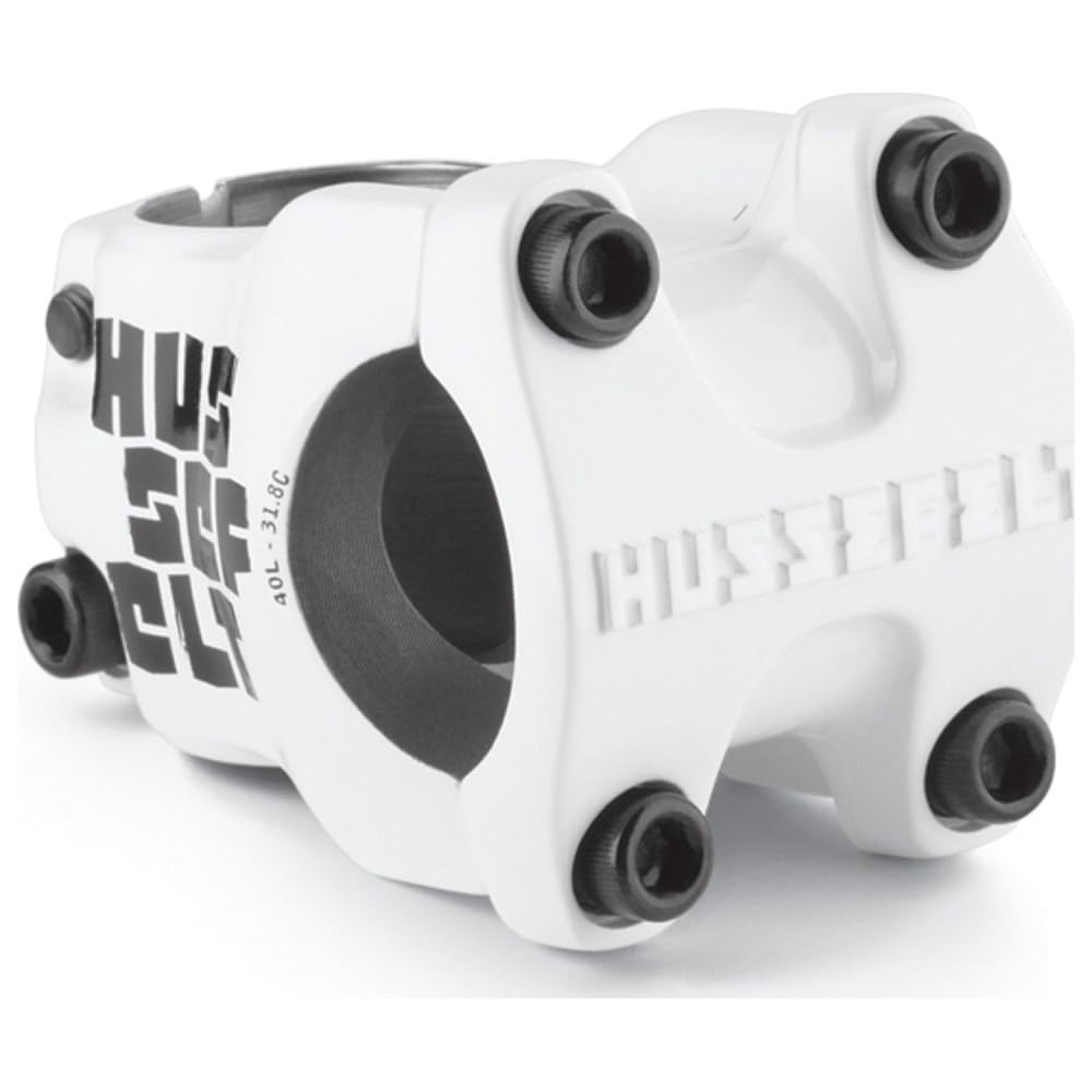 Truvativ Hussefelt Stem 60Mm Clamp 31.8Mm +/-0 Deg 1 1/8 In White Aluminum Mtb