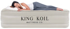 King Koil Luxury California King Air Mattress With Built-In Pump For Home, Camping & Guests - 20 King Size Inflatable Airbed Lux