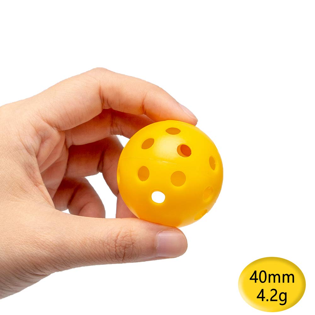 Thiodoon Practice Golf Training Balls Limited Flight 40Mm Hollow Plastic Colored Airflow Golf Balls For Swing Practice Driving R