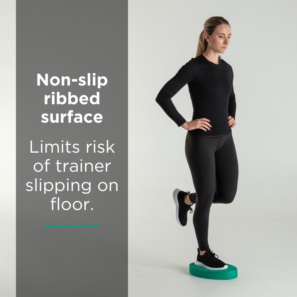 Theraband Stability Trainer Pad, Beginner Level Green Foam Pad, Balance Trainer & Wobble Cushion For Balance & Core Strengthenin