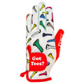 Giggle Golf Women 'S Golf Glove (Medium, Worn On Right Hand, Red Got Tees)