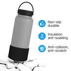 Protective Silicone Boot Sleeve For 12Oz-40Oz Hydro Sport Flask/Stanle Water Bottles Tumbler Anti-Slip Bottom Sleeve Cover For A