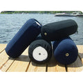 Taylor Made Products 9032 Fleece Boat Fender Cover For Center Rope Tube Style Fenders (10'' X 26'', Black)